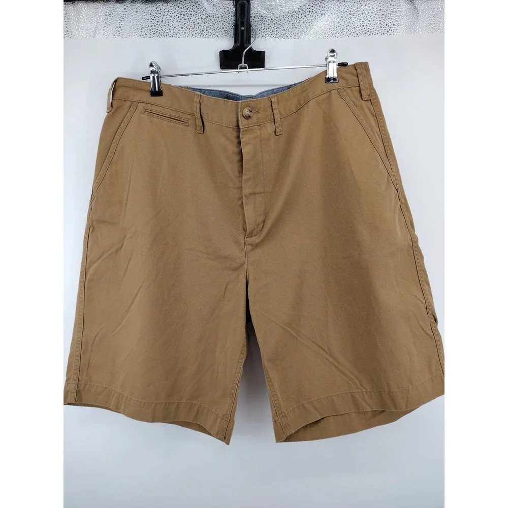 Polo Ralph Lauren Mens sz 38 Relaxed Fit 10 Inch Chino Shorts Tan Khaki NEW